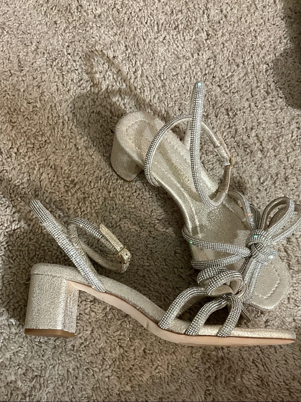 Loeffler Randall Champagne Knot Block-Heel Sandals